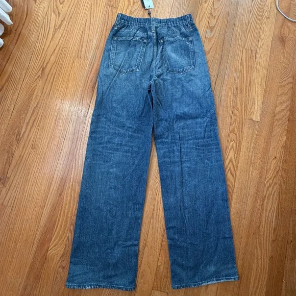 NWT rag & bone Miramar Lenox Wide Leg Printed Denim Sweatpants Jeans Size XS - Picture 7 of 7